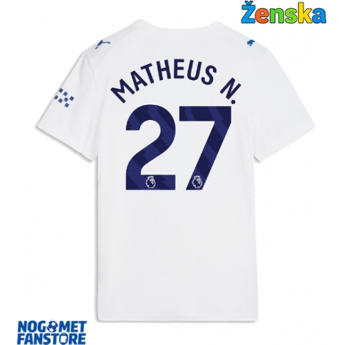 Manchester City Matheus Nunes #27 Rezervni Dres za Ženska 2026-27 Kratak Rukav